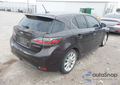 2012 Lexus Ct 200H Premium z USA, uszkodzony, nr VIN JTHKD5BH7C2081633